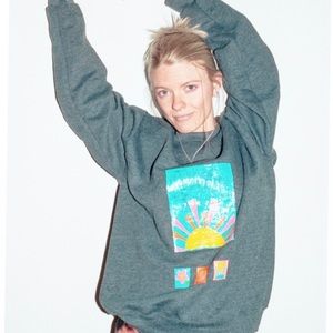 Hand Painted Sun Pattern Sweatshirt